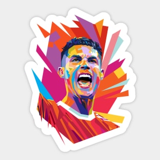 Cristiano Ronaldo Pop Art WPAP #1 Sticker